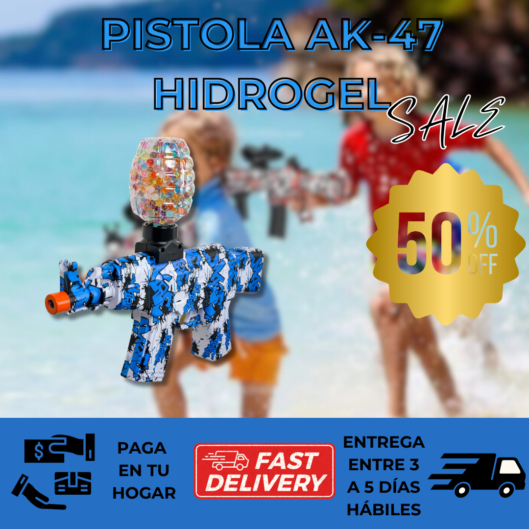 ¡Oferta Exclusiva!💣Pistola AK-47 Hidrogel +ENVIO GRATIS (🎁🎄)