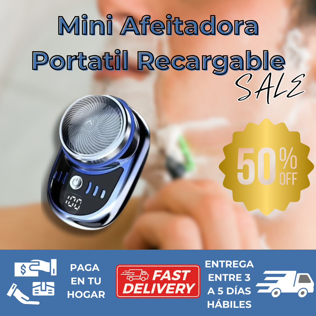 ¡SUPER OFERTA NAVIDEÑA!🎅🏻Mini Afeitadora Portatil Recargable+ENVIO GRATIS (🎁🎄)