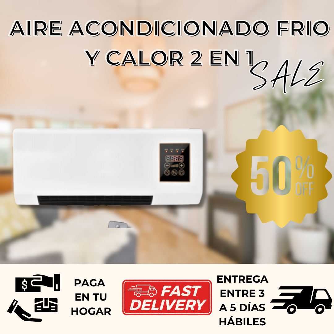 ¡Oferta Exclusiva!💣Aire Acondicionado Frio Y Calor 2 en 1 +ENVIO GRATIS (🎁🎄)