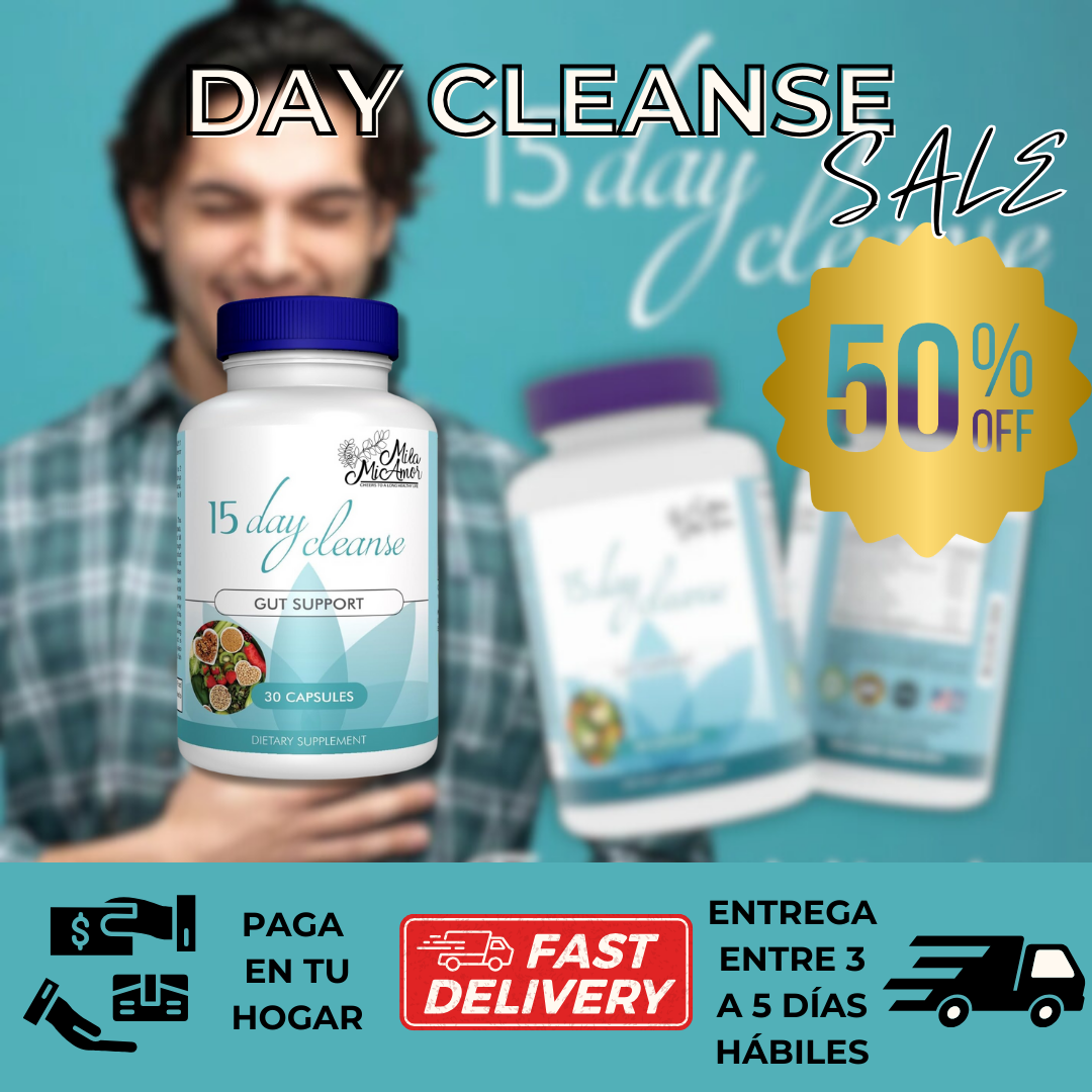 🌟 DAY CLEANSE™: Limpieza de 15 días para un intestino sano y ligero 😱✅