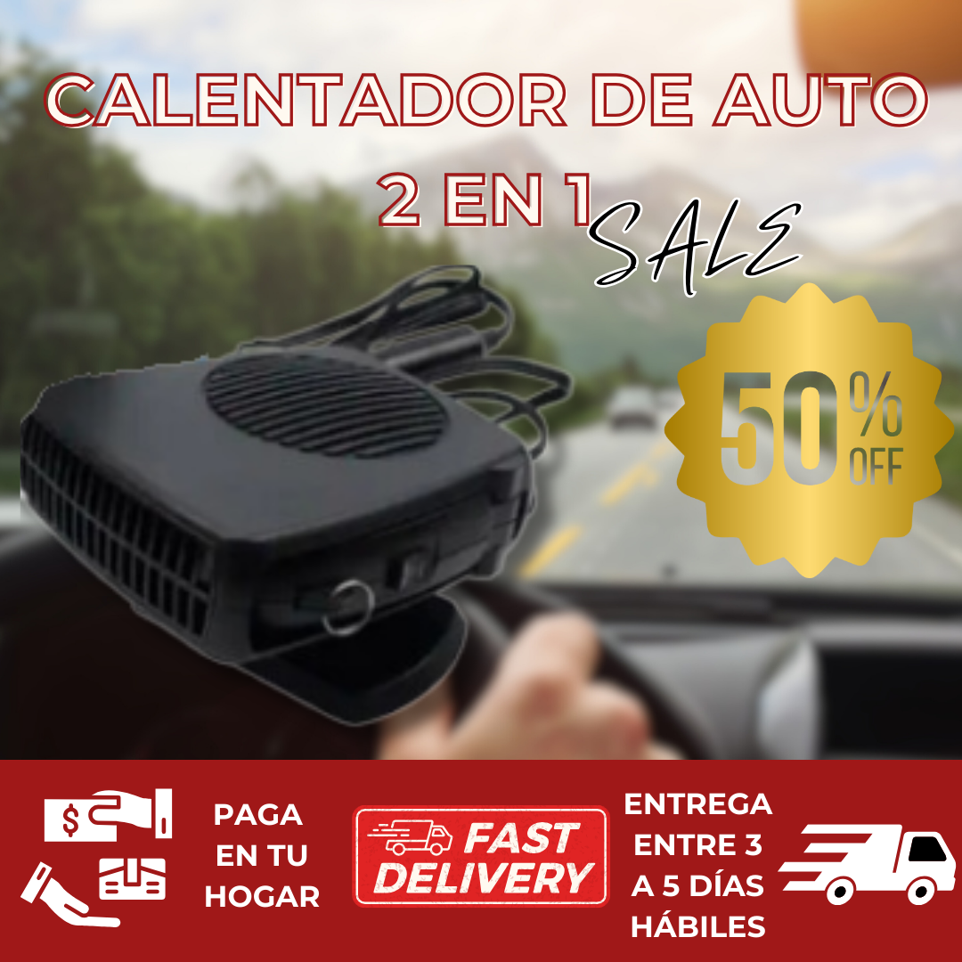 ¡Oferta Exclusiva!💣Calentador de Auto 2 en 1 +ENVIO GRATIS (🎁)