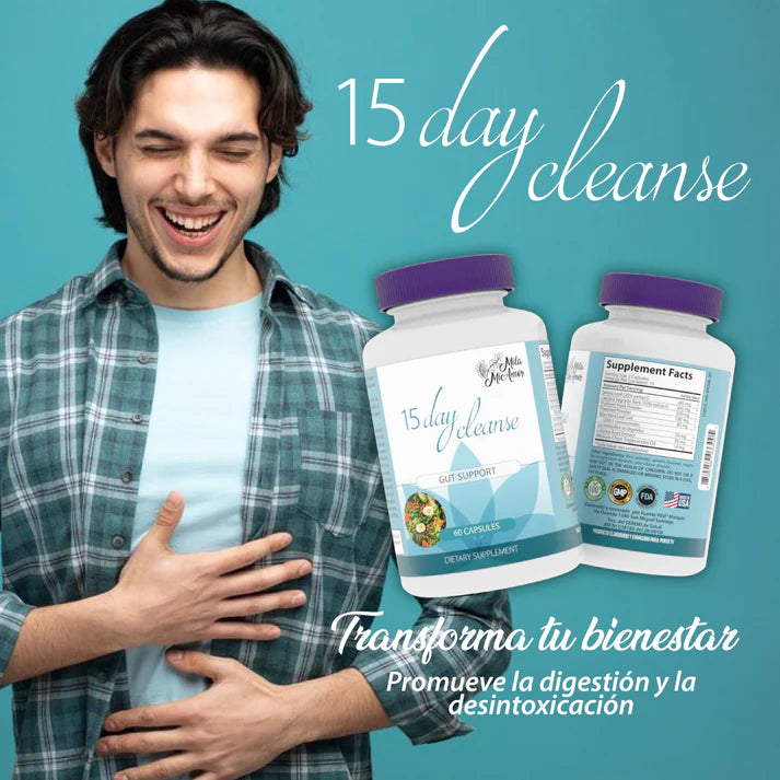 🌟 DAY CLEANSE™: Limpieza de 15 días para un intestino sano y ligero 😱✅