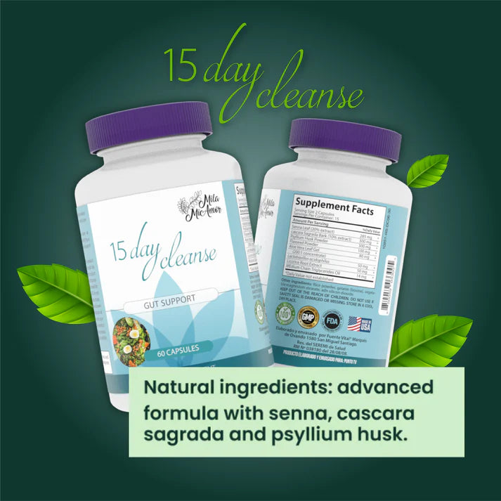 🌟 DAY CLEANSE™: Limpieza de 15 días para un intestino sano y ligero 😱✅