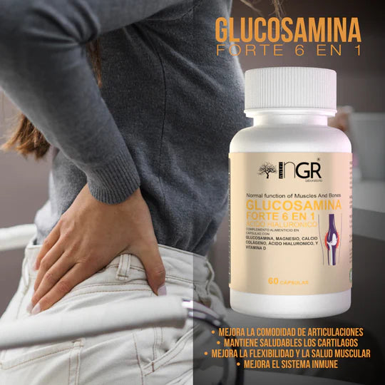 ¡GLUCOSAMINA FORTE 6 EN 1! 🔥 💪 Recupera tu Bienestar ¡El suplemento que tus articulaciones necesitan!